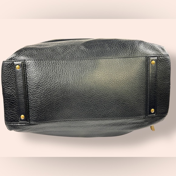 Derek Lam Black Leather Y2K Top Handle Satchel Handbag - Picture 7 of 12